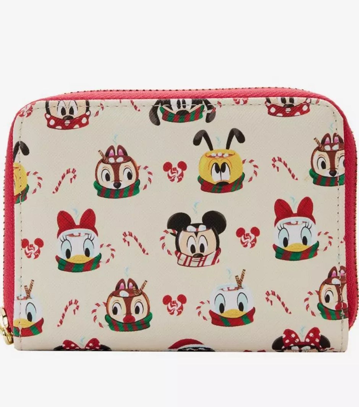 Loungefly Disney Mickey Mouse & Friends Hot Cocoa Mugs Wallet Nwt
